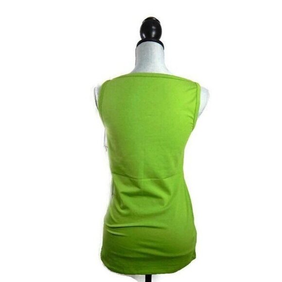 W By Worth Tank Top Shell Womens Small Sleeveless Blouse Shirt Green New - Picture 4 of 8